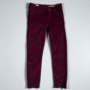 GAP 1969 Purple Corduroy Leggings Jeans Pants Size 26 / US 2